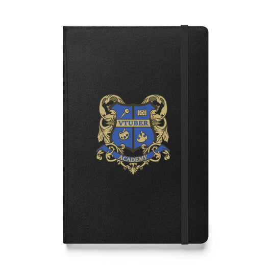 VTuber Academy Studio - Anime/Manga Academy Crest - Hardcover bound notebook