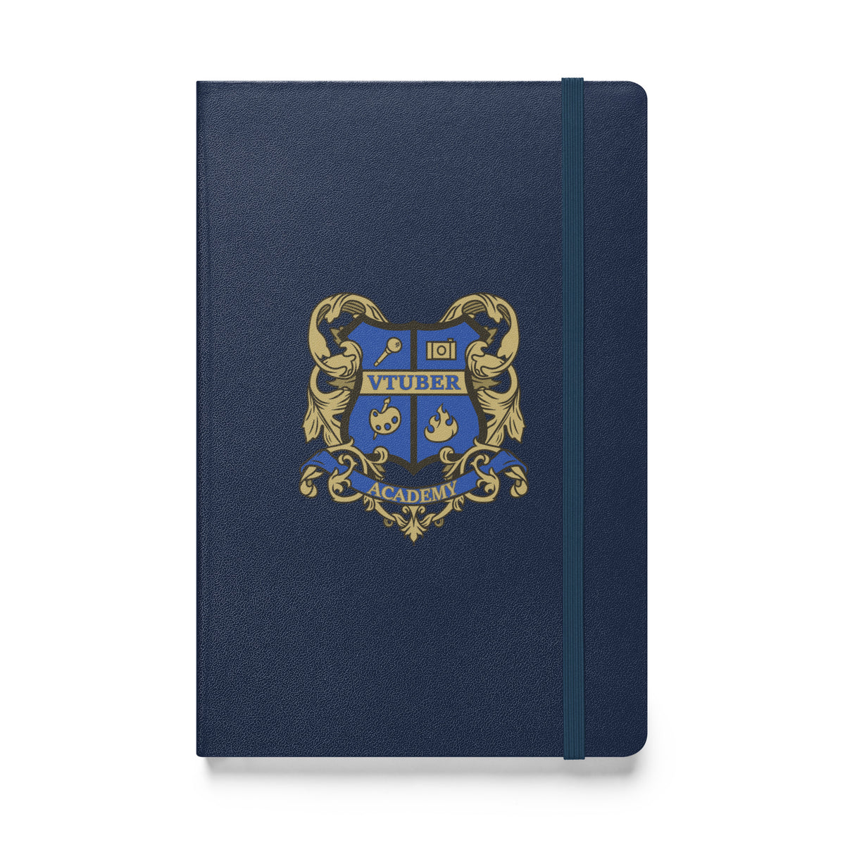 VTuber Academy Studio - Anime/Manga Academy Crest - Hardcover bound notebook