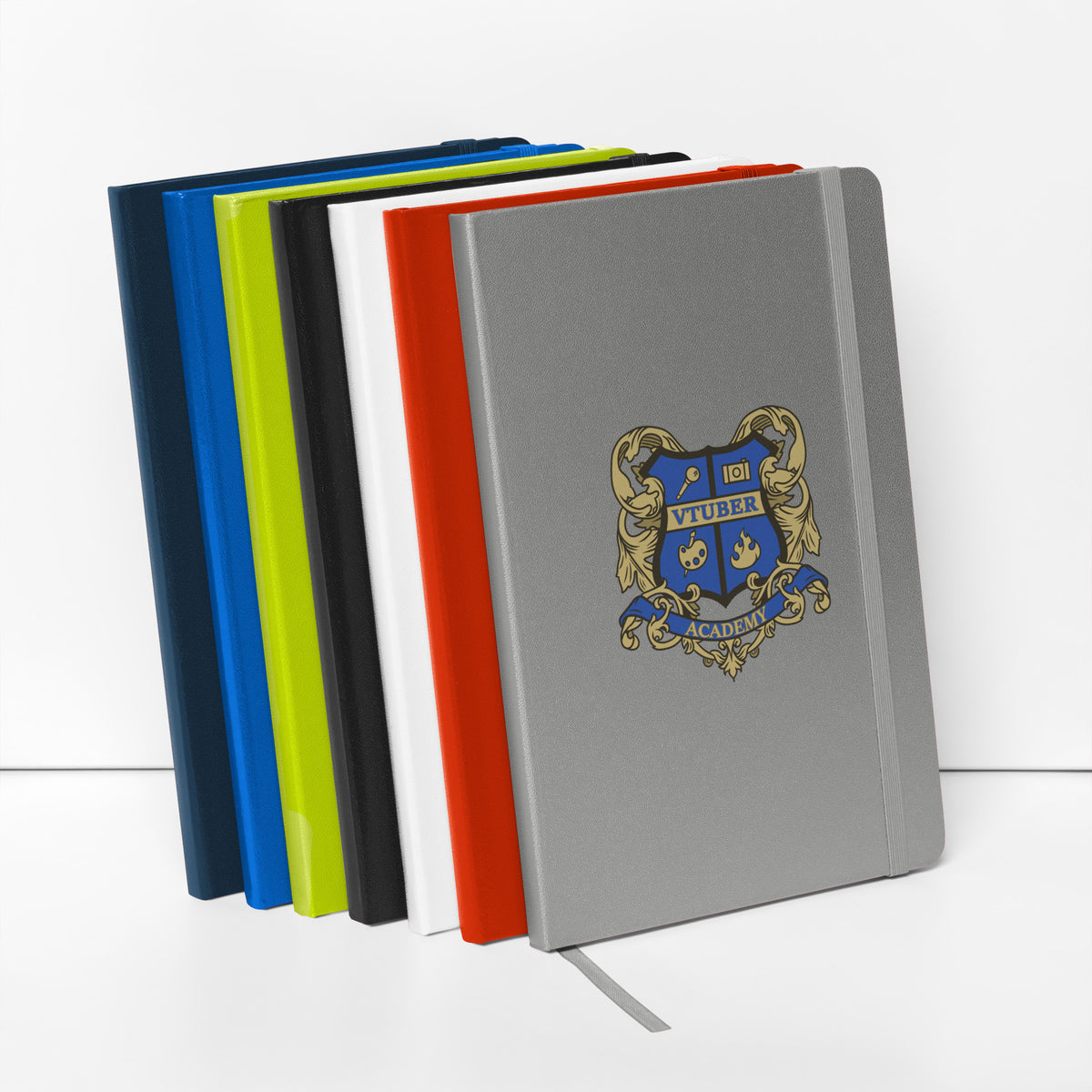 VTuber Academy Studio - Anime/Manga Academy Crest - Hardcover bound notebook